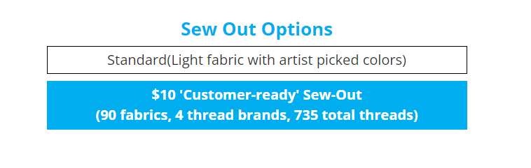 Custom Sew Out Option Request