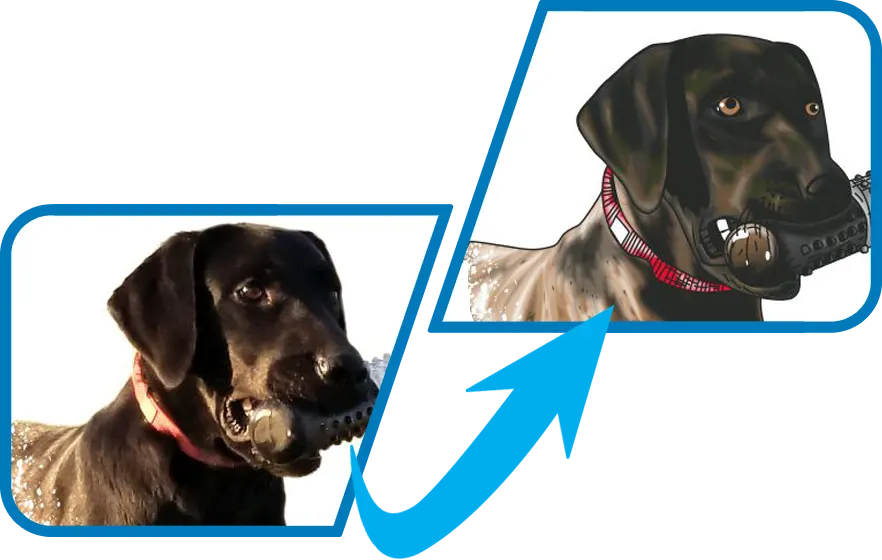 dog convert jpg to vector